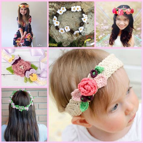 crochet flower crown pattern free